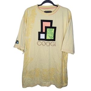 Vintage Coogi Australia Big Logo Embroidered T-Shirt Size XXL